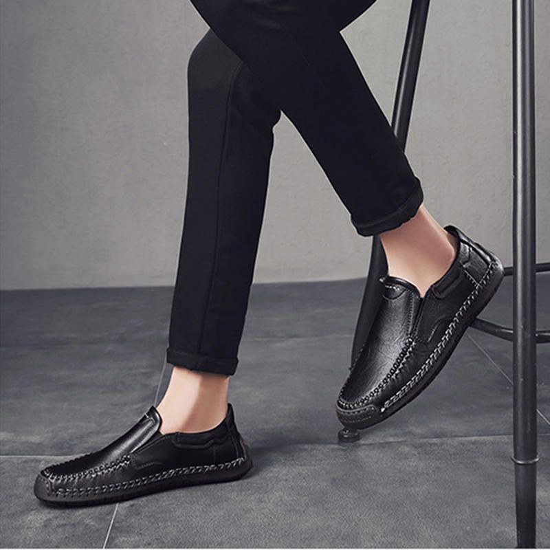 Handsömmar För Män Business Casual Mjuk Sula Office Oxfords