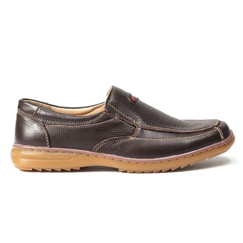 Herr Äkta Koläder Slip On Mjuk Sula Bekväm Halkfri Casual Oxfords