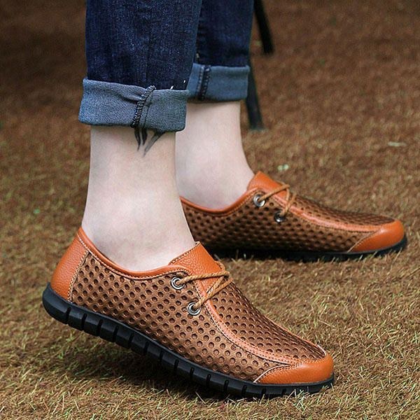 Herr Andas Mesh Casual Spets Oxford