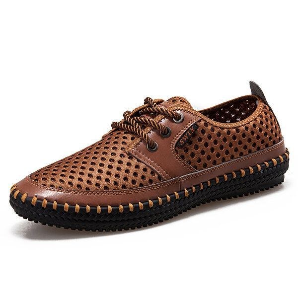 Herr Andas Oxfords Mesh Svettabsorberande Sneakers Casual Mjuka Utomhusskor