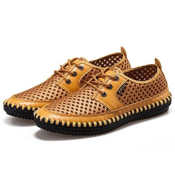 Herr Andas Oxfords Mesh Svettabsorberande Sneakers Casual Mjuka Utomhusskor