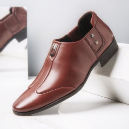 Herr Andningsbart Spetsigt Huvud Bekväma Slip-on Business Dress Shoes