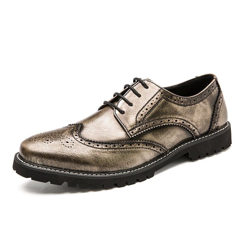 Herr Brogue Craved Retro Gentleman Dress Shoes