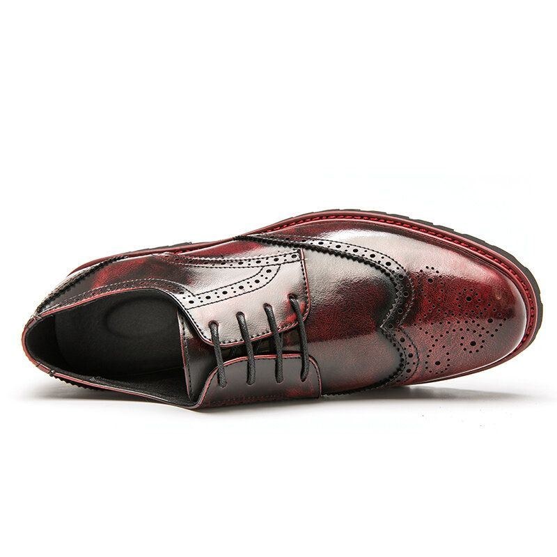 Herr Brogue Craved Retro Gentleman Dress Shoes