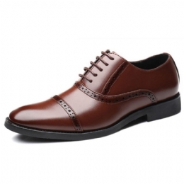 Herr Brogue Snidade Casual Business Oxfords Klänning Skor