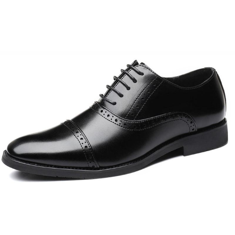 Herr Brogue Snidade Casual Business Oxfords Klänning Skor