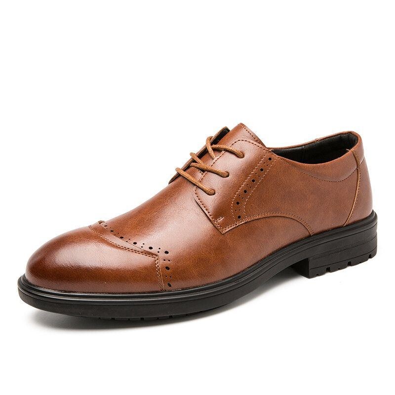 Herr Brogue Snörning Business Bärbara Oxfords Skor