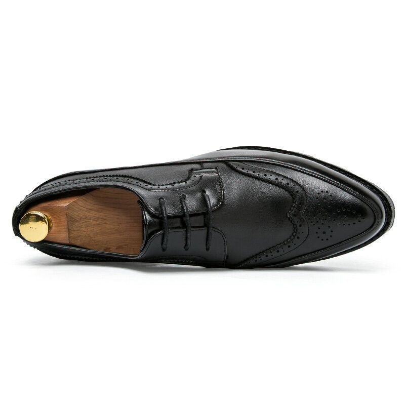 Herr Brogue Tjocka Sulor Oxfords Andningsbara Business Skor