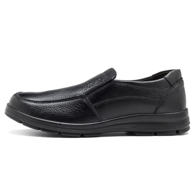 Herr Casual Business Comfy Äkta Läder Slip On Oxfords