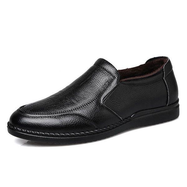 Herr Comfy Genuine Läder Slip On Oxfords