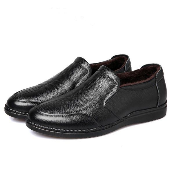 Herr Comfy Genuine Läder Slip On Oxfords