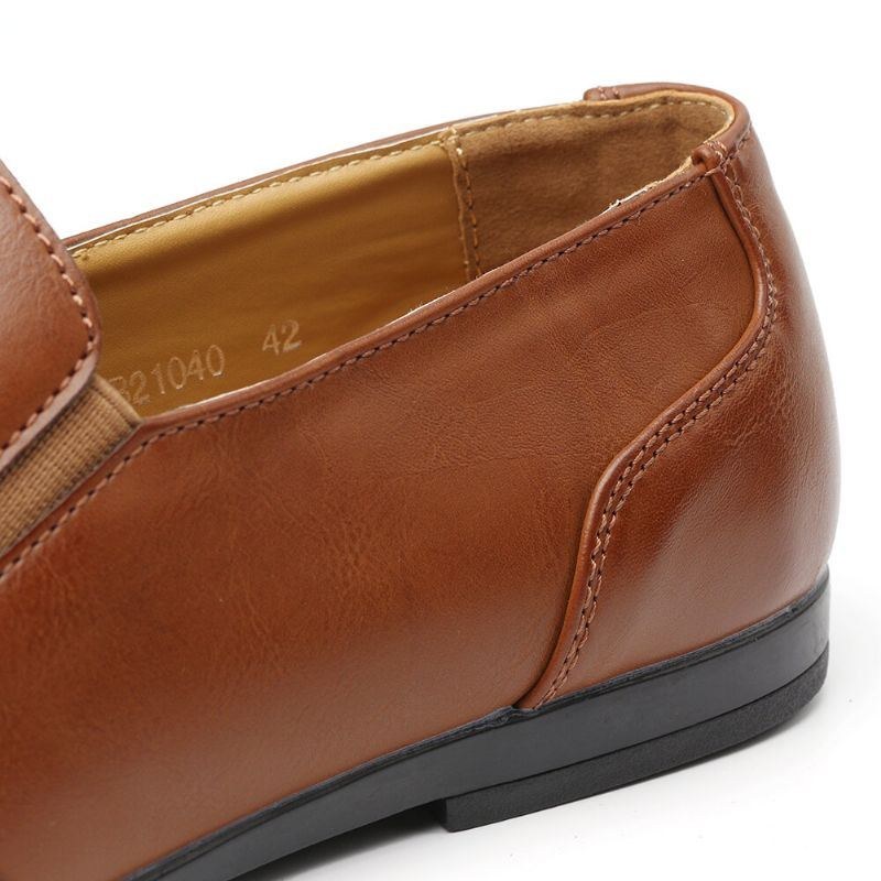 Herr Halkfri Tofsdekoration Slip On Casual Läder Oxfords