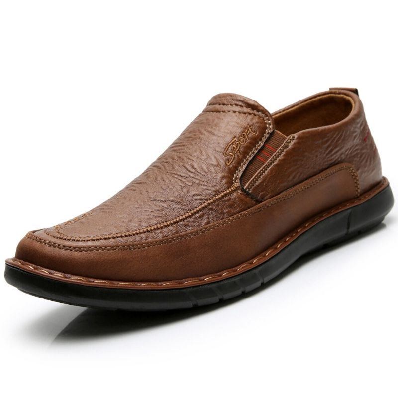 Herr Halksäker Slip On Elastiskt Band Mjuk Sula Causal Daily Oxfords