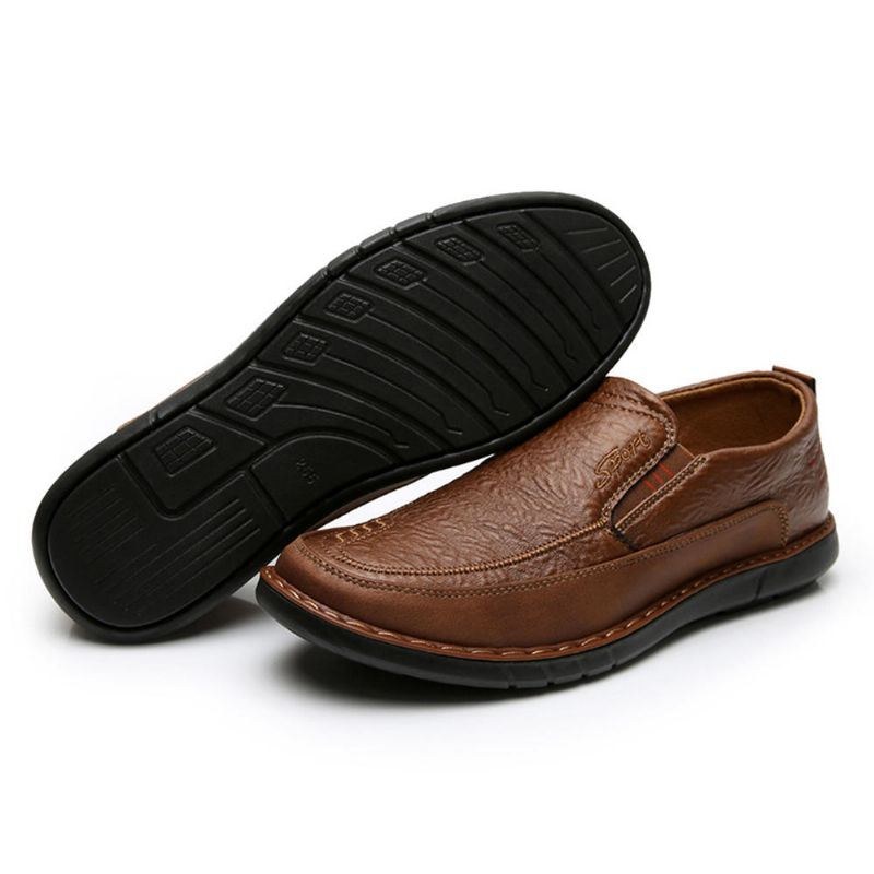 Herr Halksäker Slip On Elastiskt Band Mjuk Sula Causal Daily Oxfords