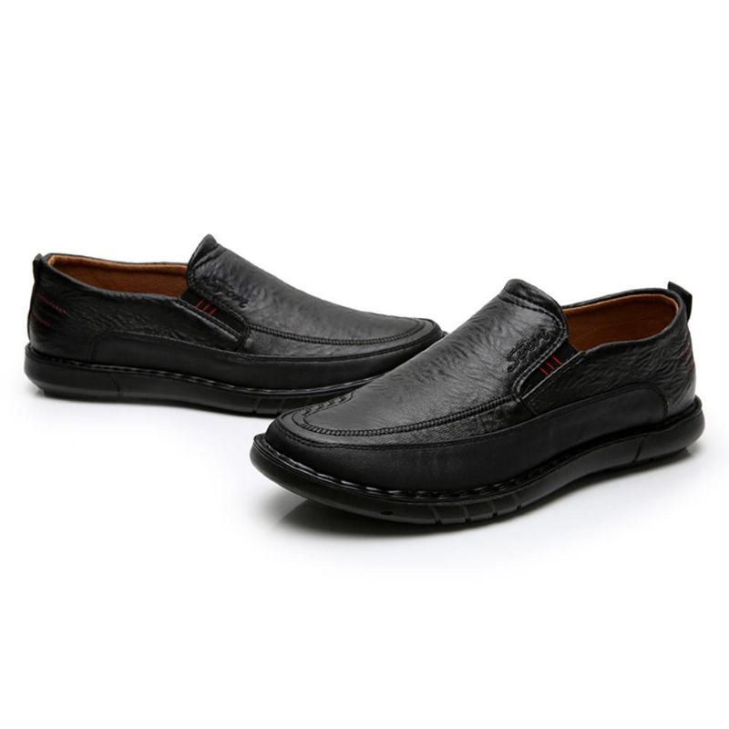 Herr Halksäker Slip On Elastiskt Band Mjuk Sula Causal Daily Oxfords