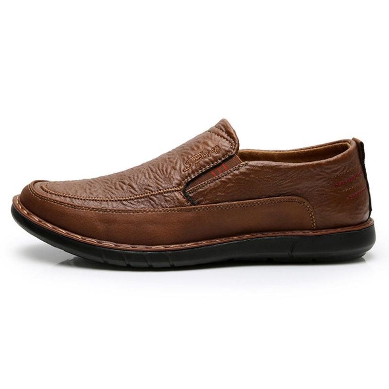 Herr Halksäker Slip On Elastiskt Band Mjuk Sula Causal Daily Oxfords