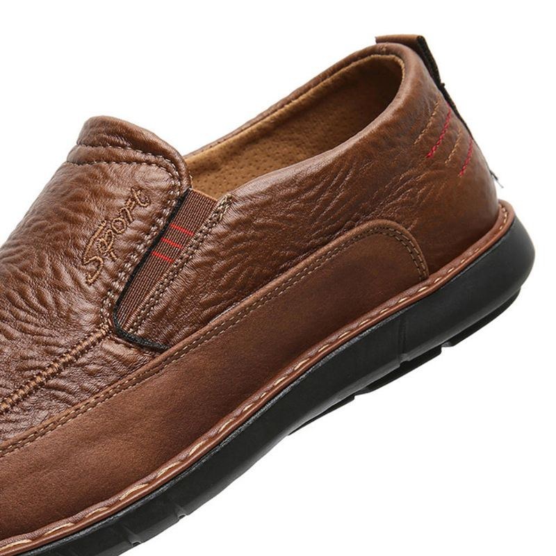 Herr Halksäker Slip On Elastiskt Band Mjuk Sula Causal Daily Oxfords