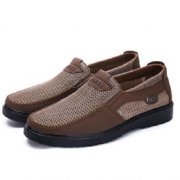 Herr Handsömmar Mjuk Sula Slip On Mesh Oxfords