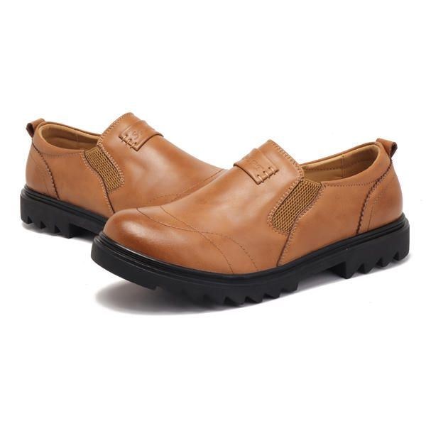 Herr Mern Comfy Casual Business Elastiskt Band Slip On Oxfords