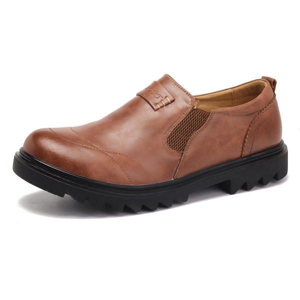 Herr Mern Comfy Casual Business Elastiskt Band Slip On Oxfords