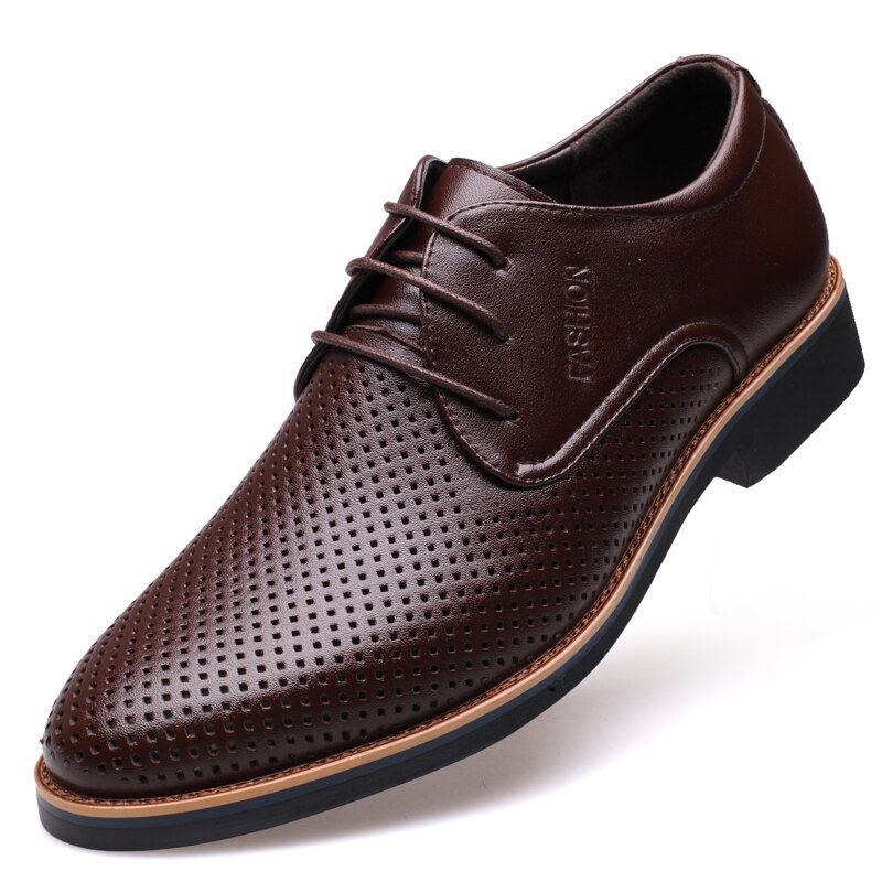 Herr Microfiber Andas Ihåliga Business Casual Oxfords