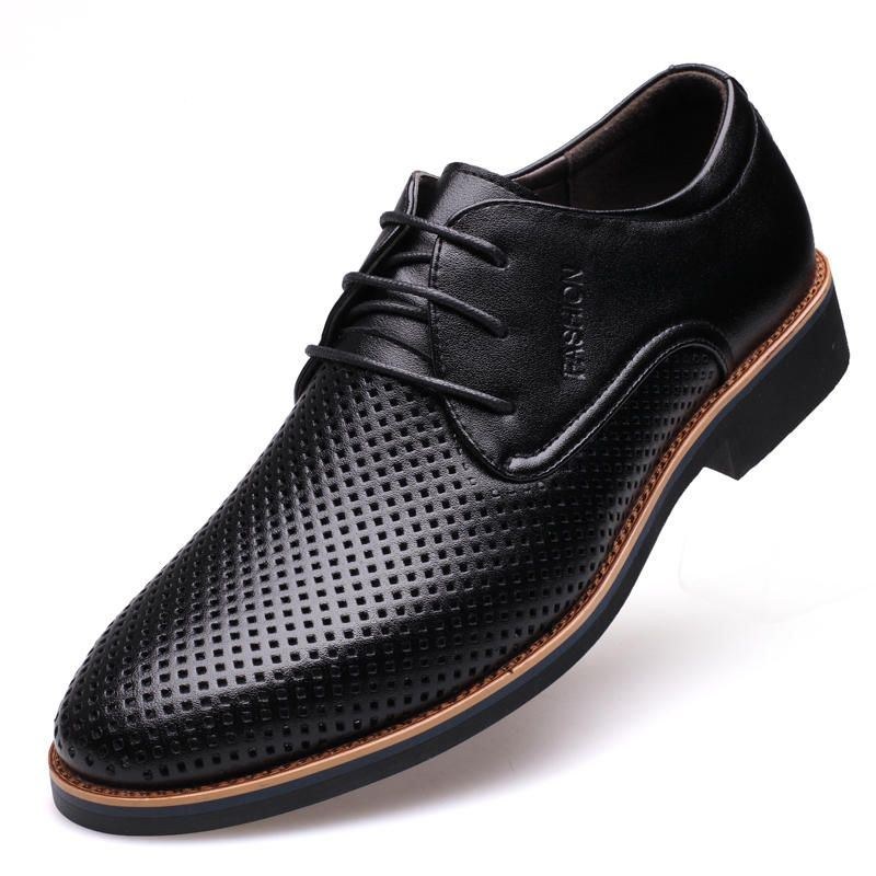 Herr Microfiber Andas Ihåliga Business Casual Oxfords