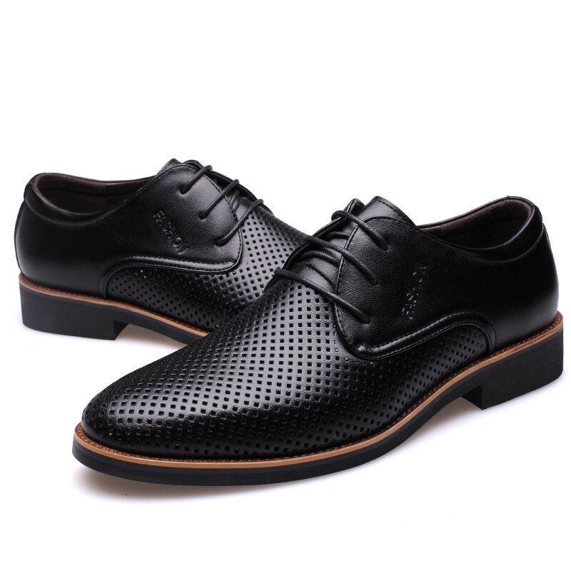 Herr Microfiber Andas Ihåliga Business Casual Oxfords