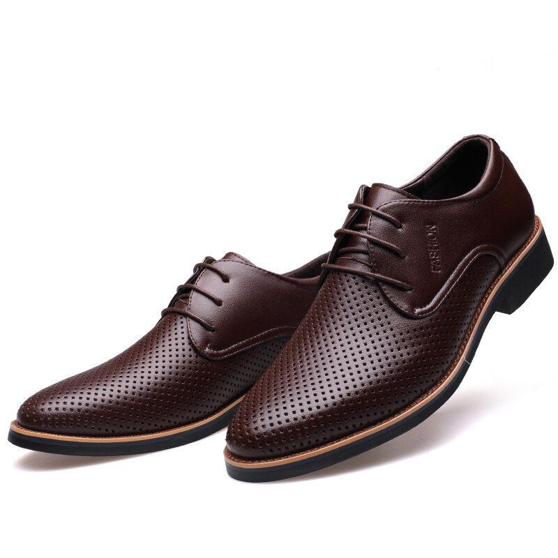 Herr Microfiber Andas Ihåliga Business Casual Oxfords