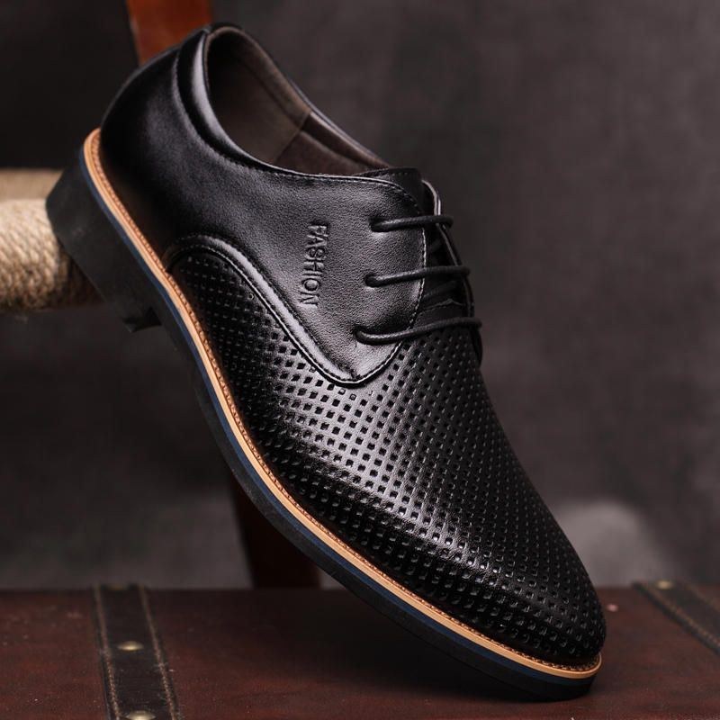 Herr Microfiber Andas Ihåliga Business Casual Oxfords