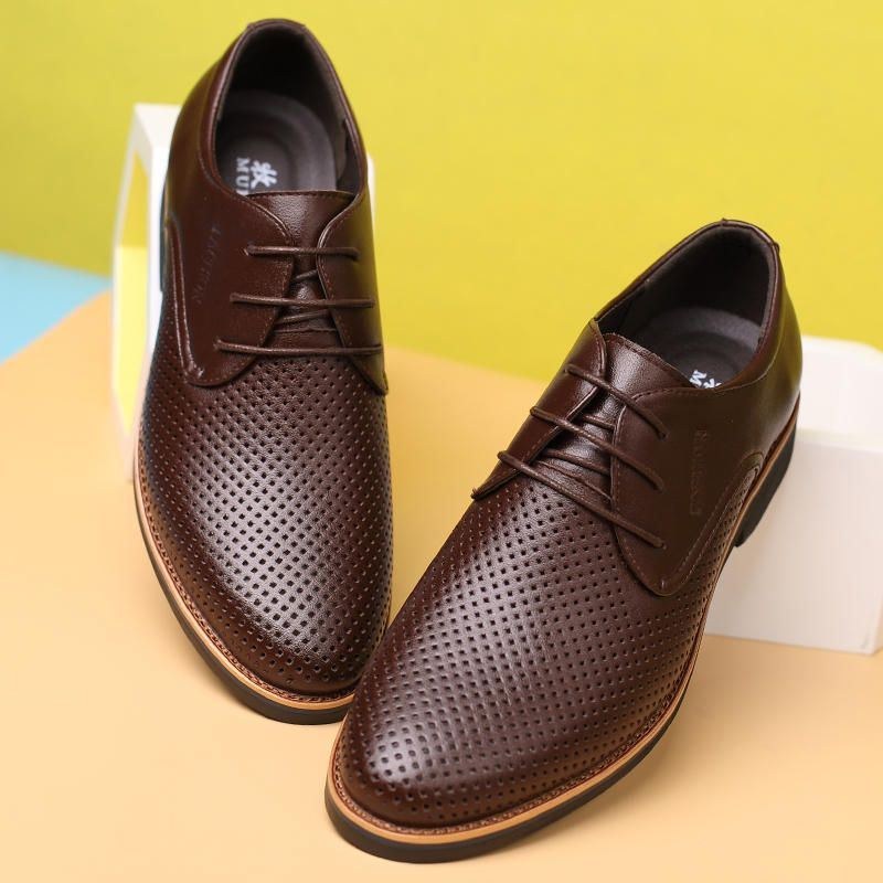 Herr Microfiber Andas Ihåliga Business Casual Oxfords