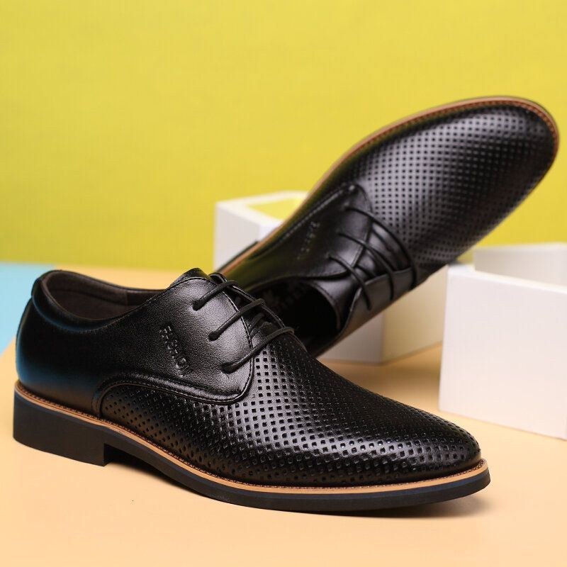 Herr Microfiber Andas Ihåliga Business Casual Oxfords