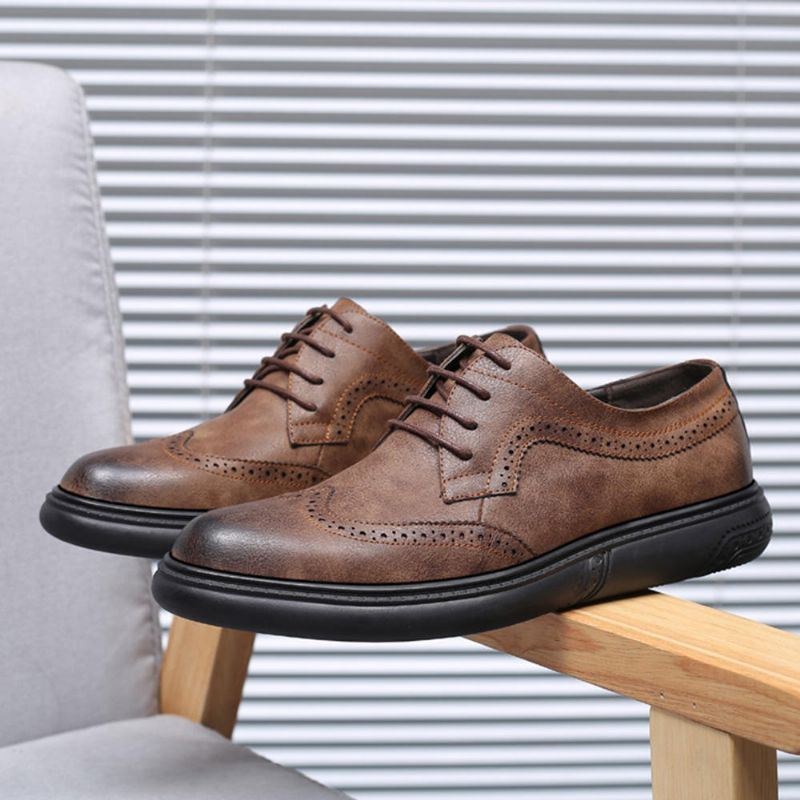 Herr Microfiber Casual Business Oxfords