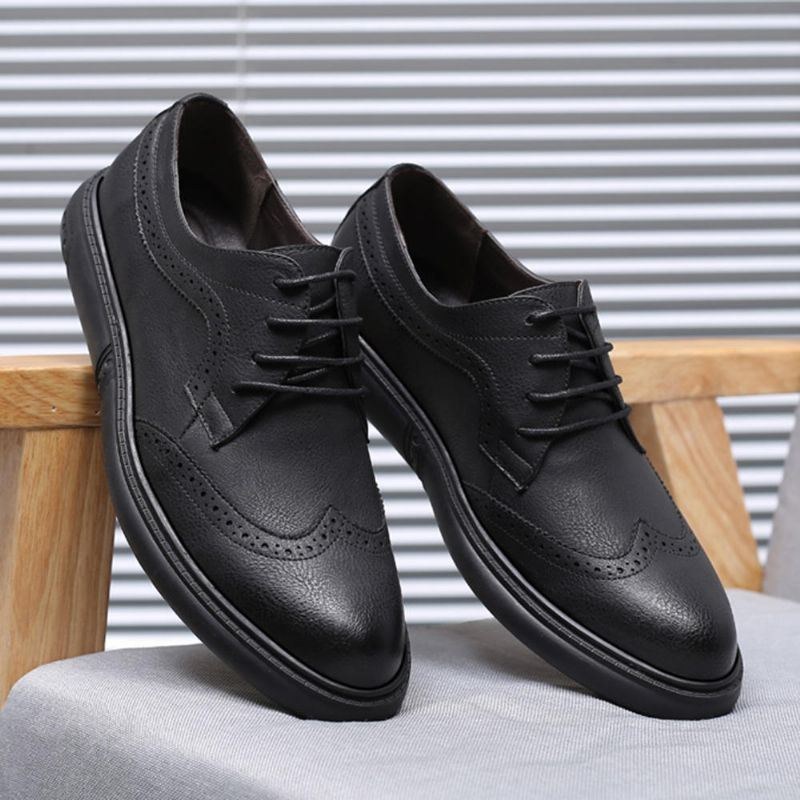 Herr Microfiber Casual Business Oxfords