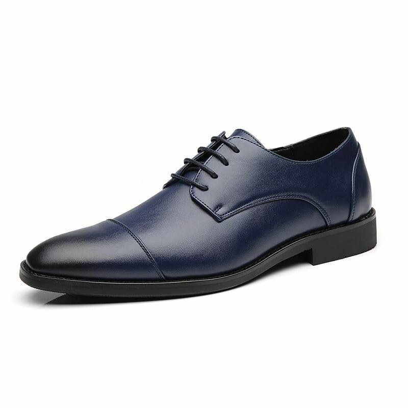 Herr Mikrofiber Läder Klänning Sko Casual Business Oxfords