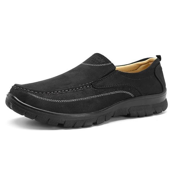 Herr Mjuk Sula Microfiber Läder Slip On Oxfords