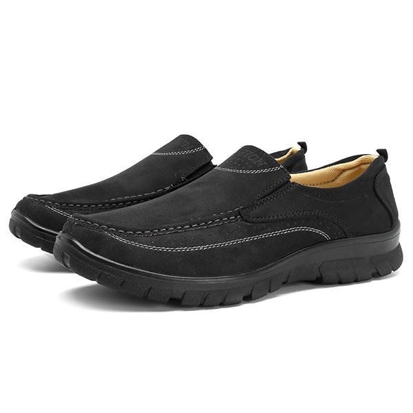 Herr Mjuk Sula Microfiber Läder Slip On Oxfords