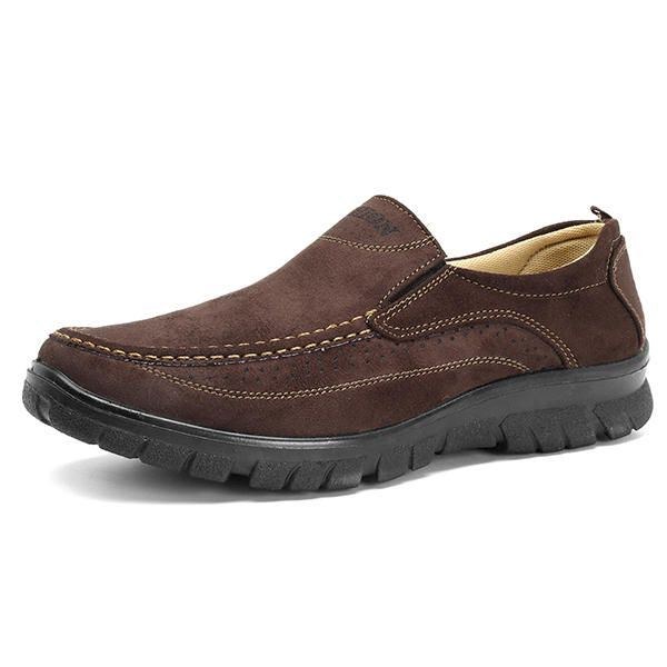 Herr Mjuk Sula Microfiber Läder Slip On Oxfords