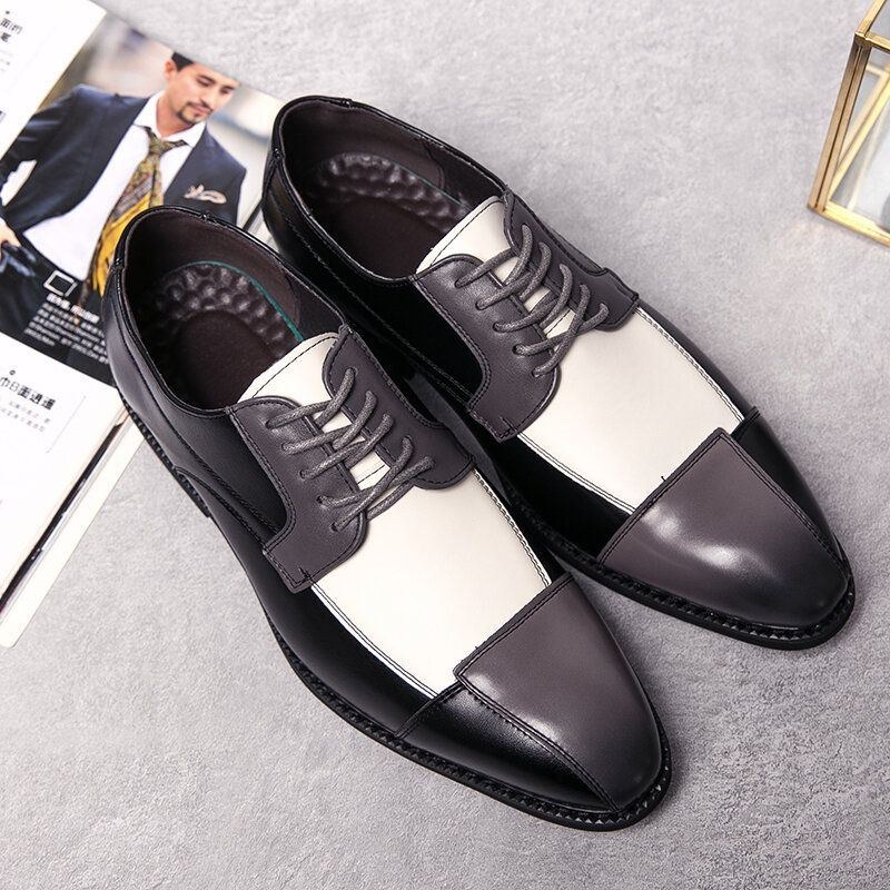 Herr Pu Läder Snygga Oxfords Business Dress Skor