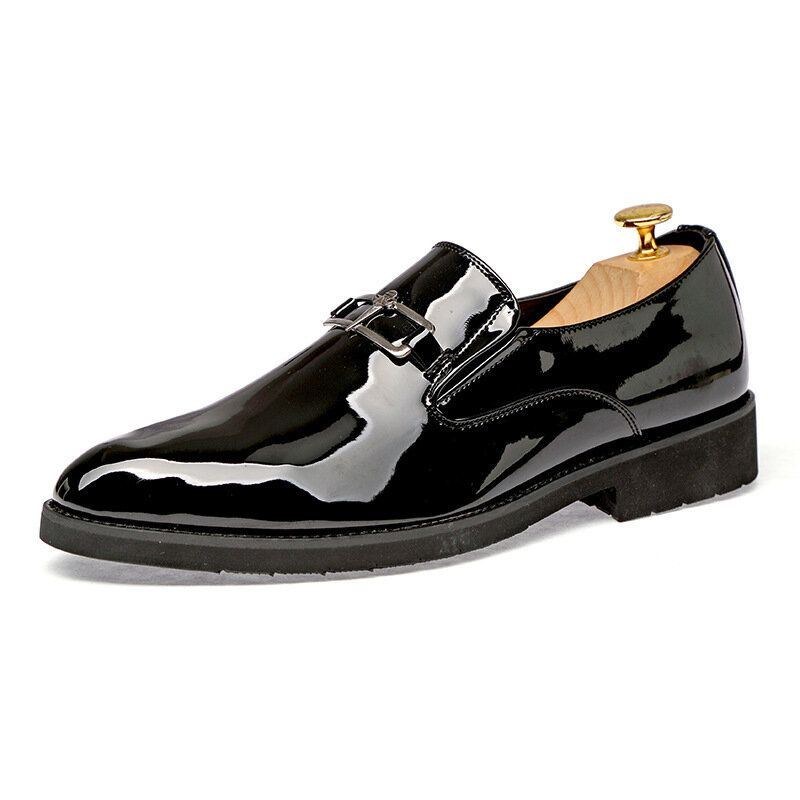 Herr Spetsad Tå Andas Halkfria Vintage Business Casual Dress Shoes