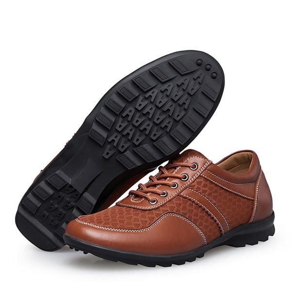 Mesh Män Casual Läder Oxfords