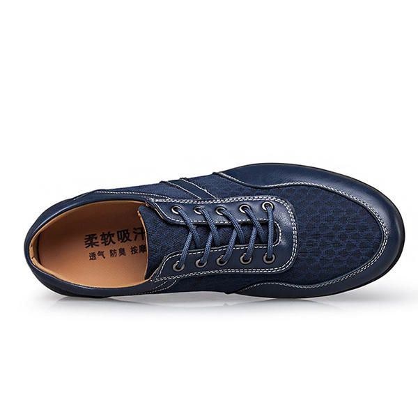 Mesh Män Casual Läder Oxfords