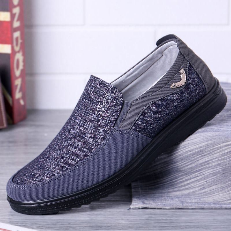 Stor Storlek Herr Casual Lättvikt Bekväm Slip On Oxfords