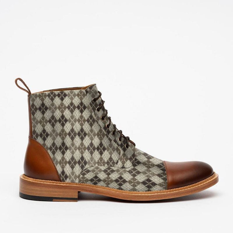 Herr British Style Cap Toe Ankel Jack Boots