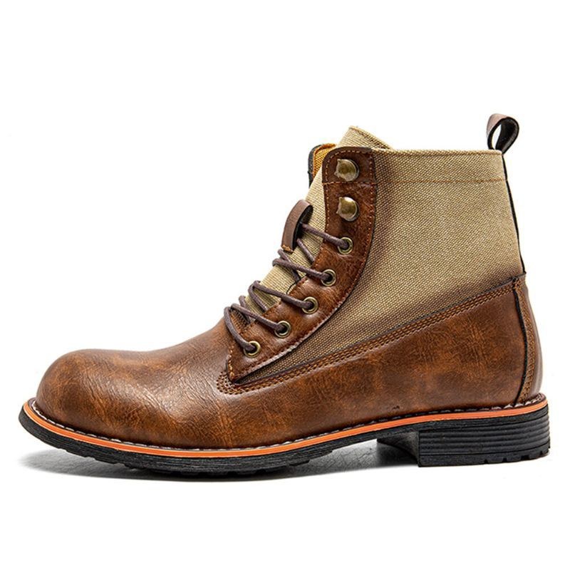 Herr Retro Casual Halkfri Skarvning Business Short Boots