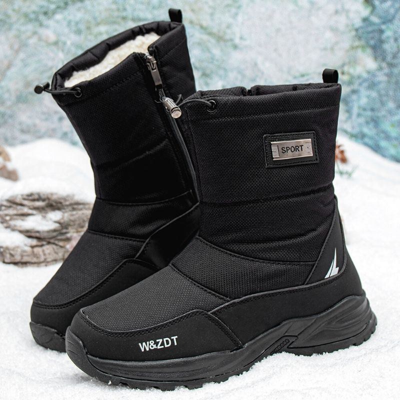 Herr Vattentät Halkbeständig Plus Sammet Tjocka Varma Vinter Utomhus Snow Boots