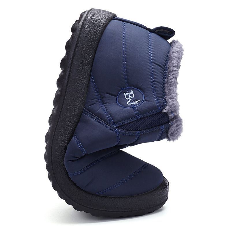 Herr Vinter Bomull Varmfodrade Casual Outdoor Snow Boots