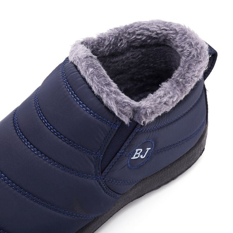 Herr Vinter Bomull Varmfodrade Casual Outdoor Snow Boots