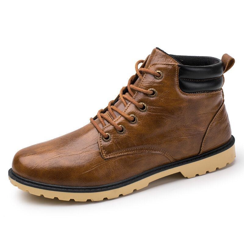 Men Retro Outdoor Comfy Halksäkra Casual Tooling Boots