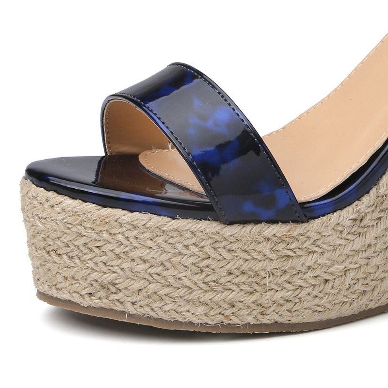 Dam Leopard Print Espadrille Platform Sandaler