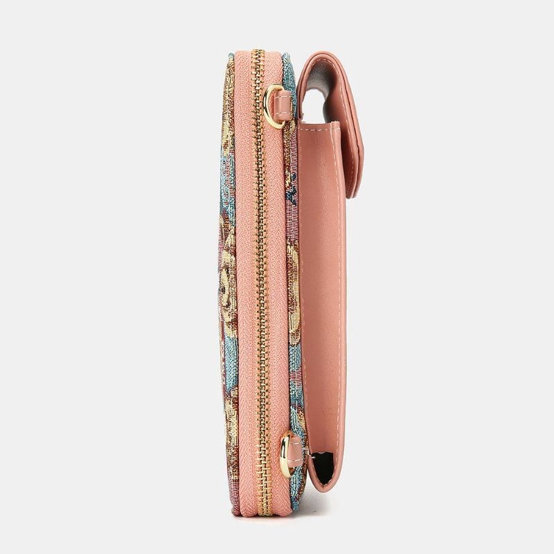 Dam Björnmönster 12 Kortplatser Telefonväska Crossbody-väska Clutches-väska